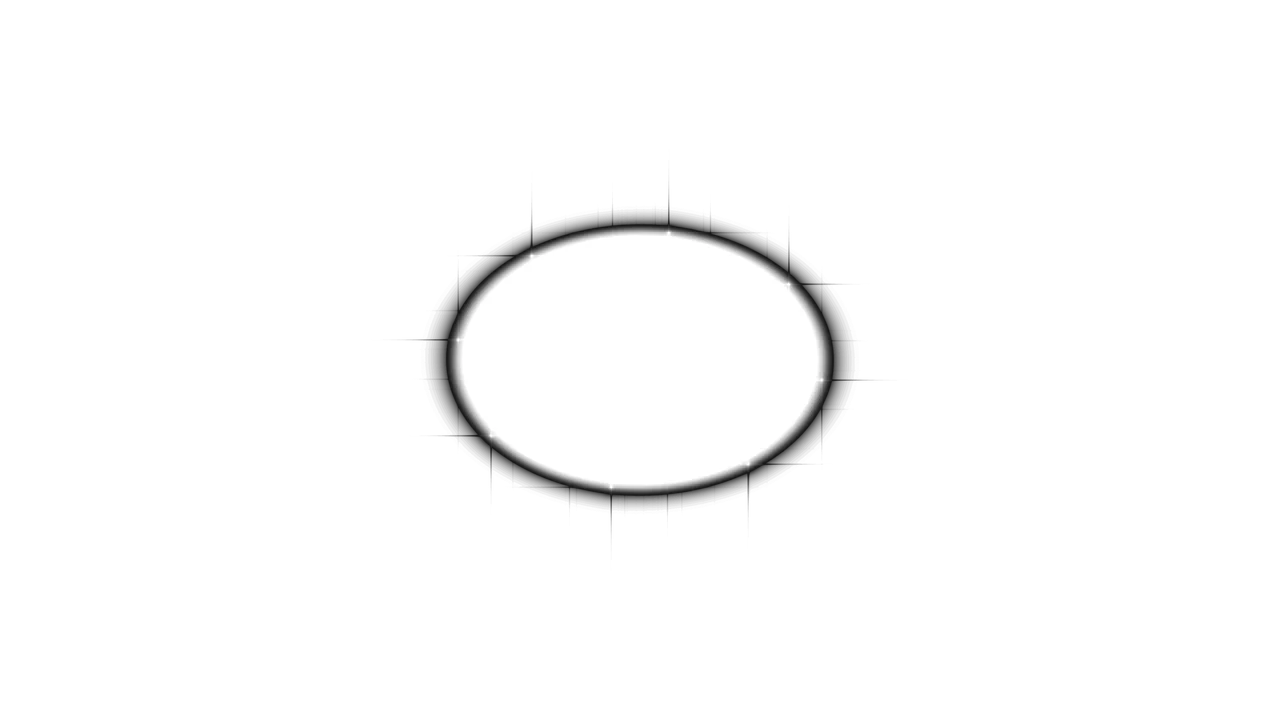 White Oval Glow on Black 4K Wallpaper