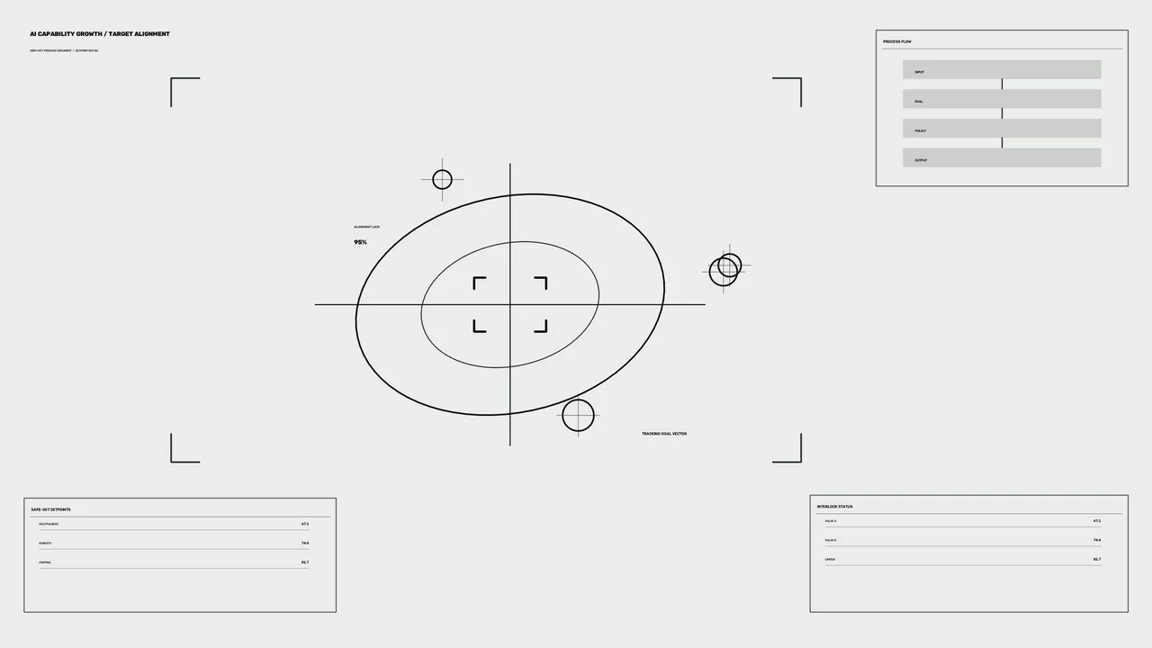 Minimal Monochrome Sci-Fi Tracking HUD with Elliptical Reticle, 4K Wallpaper