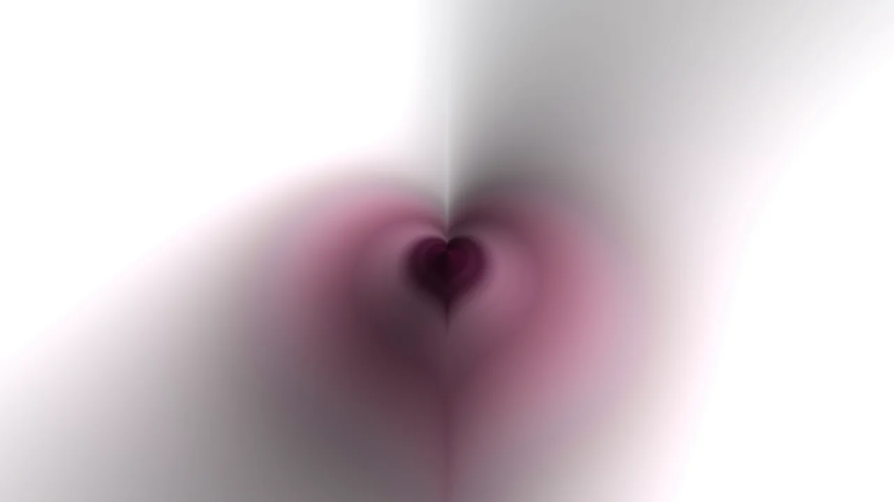 Abstract Purple Heart Tunnel with Soft Glow 4K Wallpaper