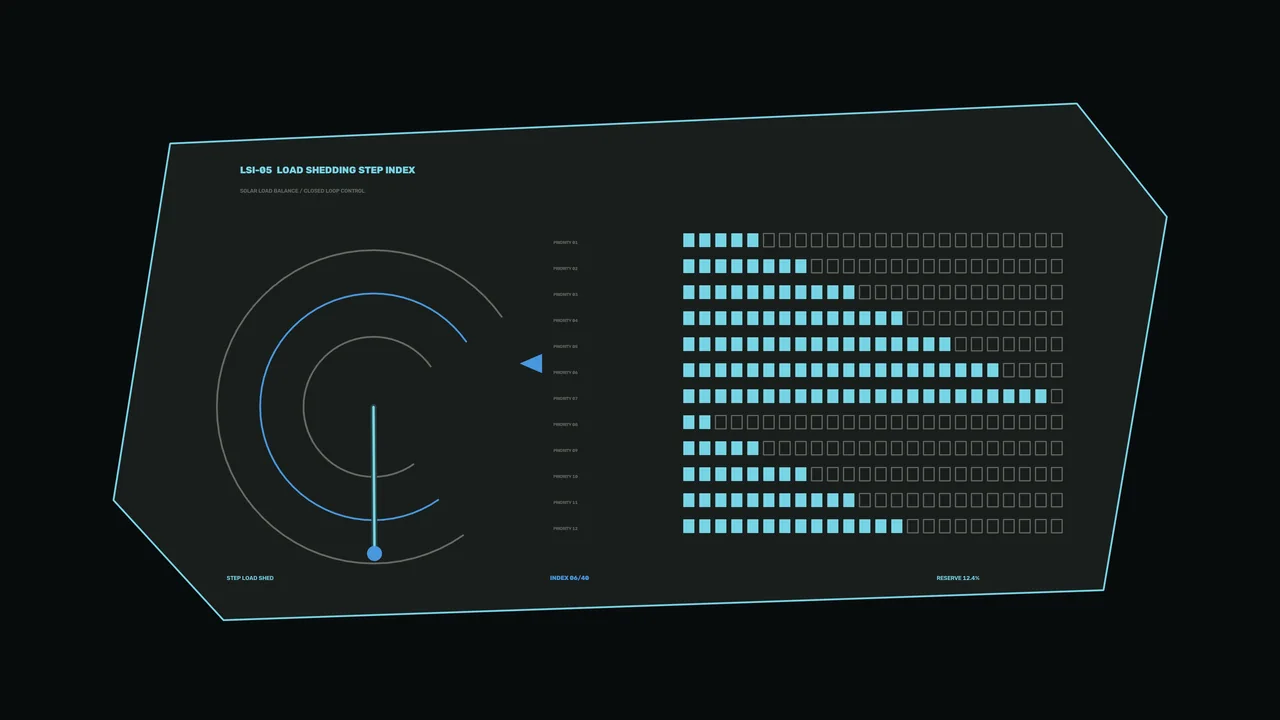 Sci-Fi HUD Load Balancing Control Panel 4K Wallpaper