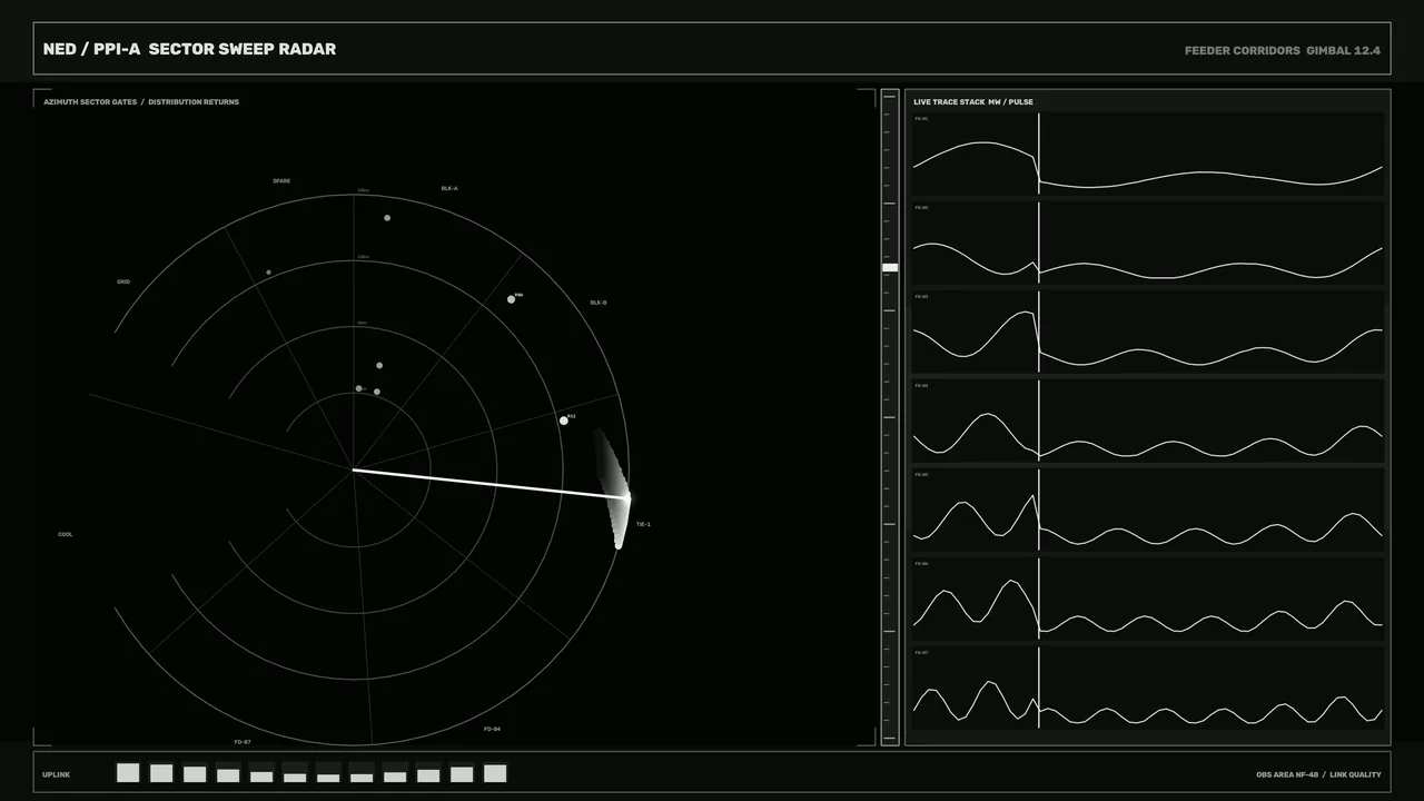Energy Distribution Monitoring HUD 4K Sci-Fi Wallpaper