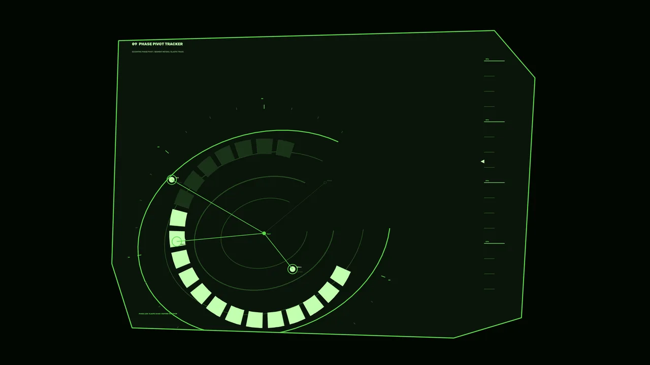 Circular Phase Pivot Tracker HUD 4K Sci-Fi Wallpaper