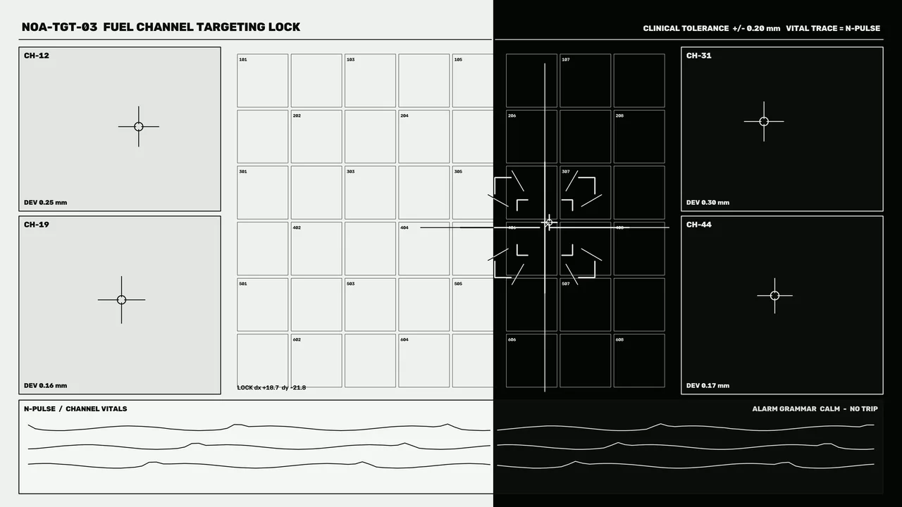 Fictional Sci-Fi Channel Telemetry Targeting HUD 4K Wallpaper