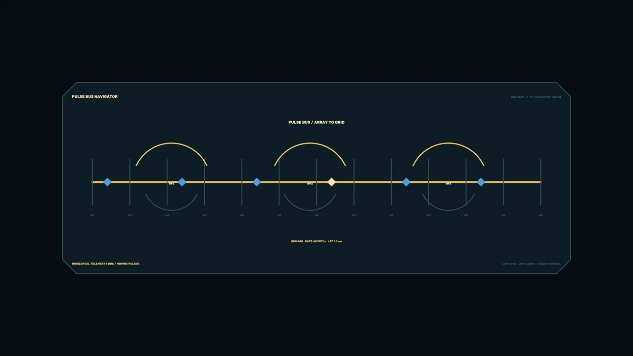 Futuristic Pulse Bus Telemetry HUD 4K Wallpaper