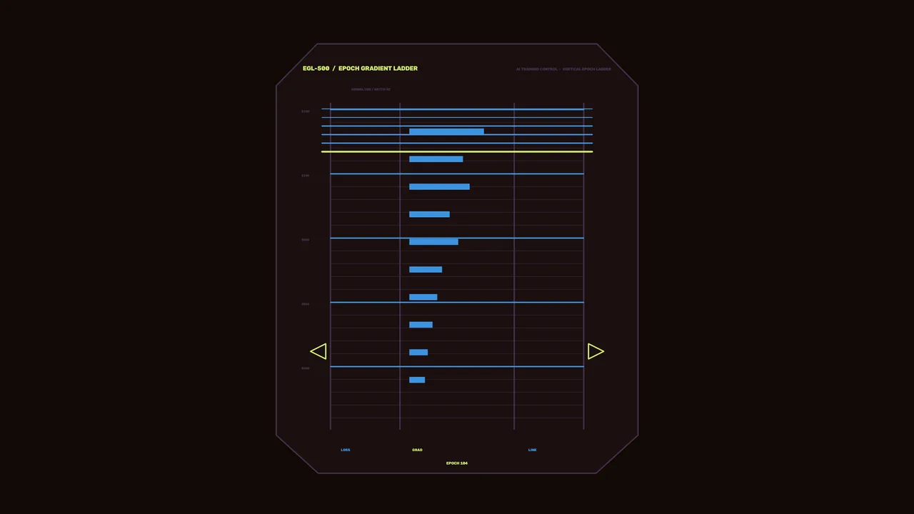Sci-Fi HUD Epoch Gradient Ladder Telemetry Chart Wallpaper