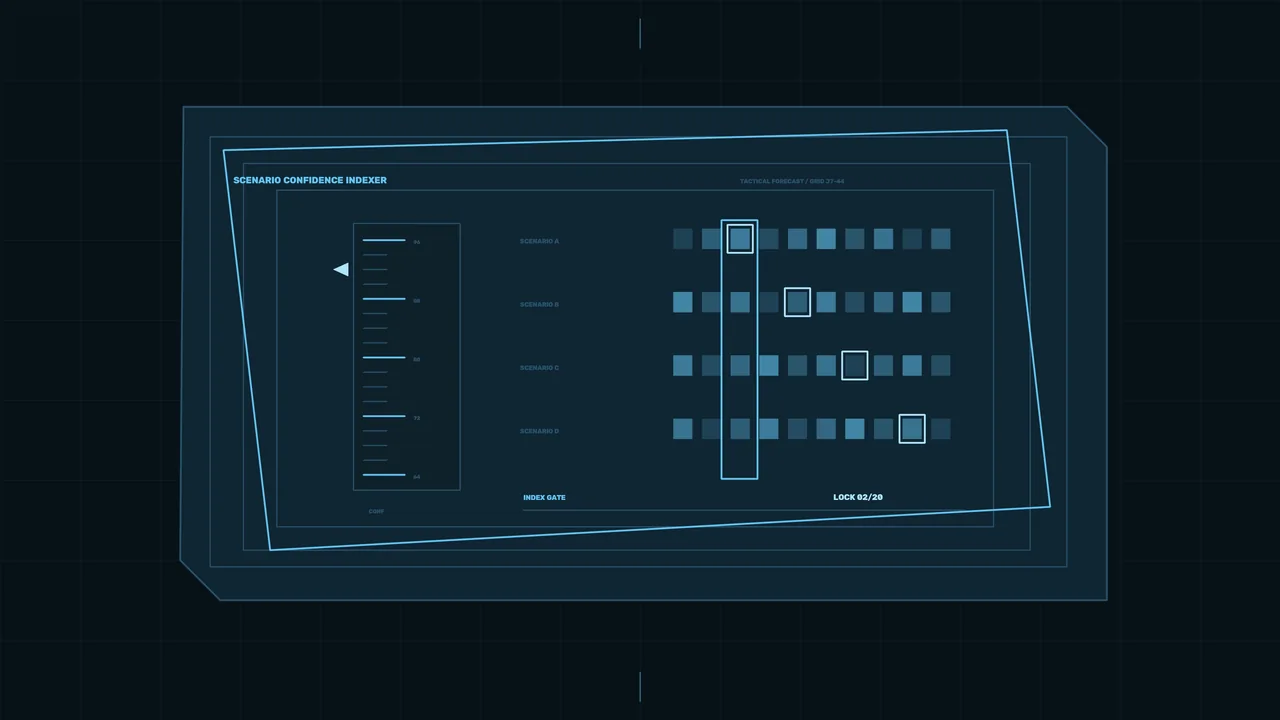 Scenario Confidence HUD Interface 4K Sci-Fi Wallpaper