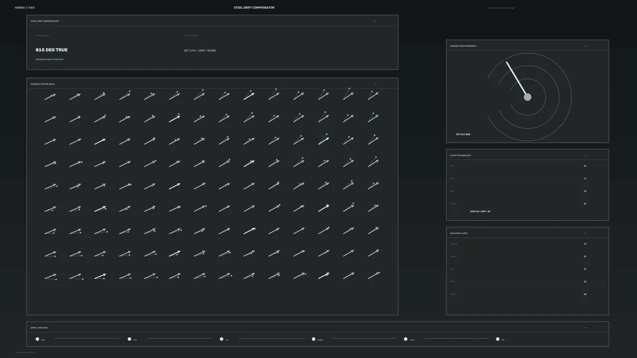 Futuristic Navigation Vector Field HUD