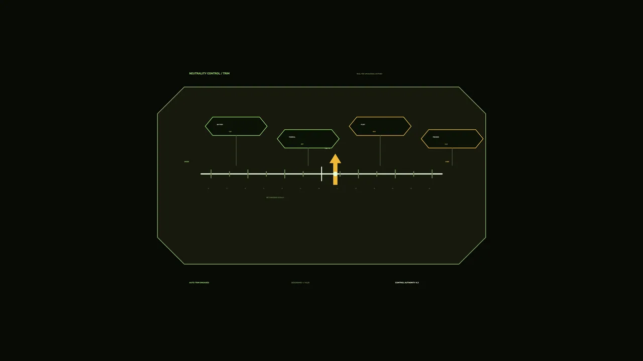 Carbon Neutral Operations Control HUD 4K Wallpaper