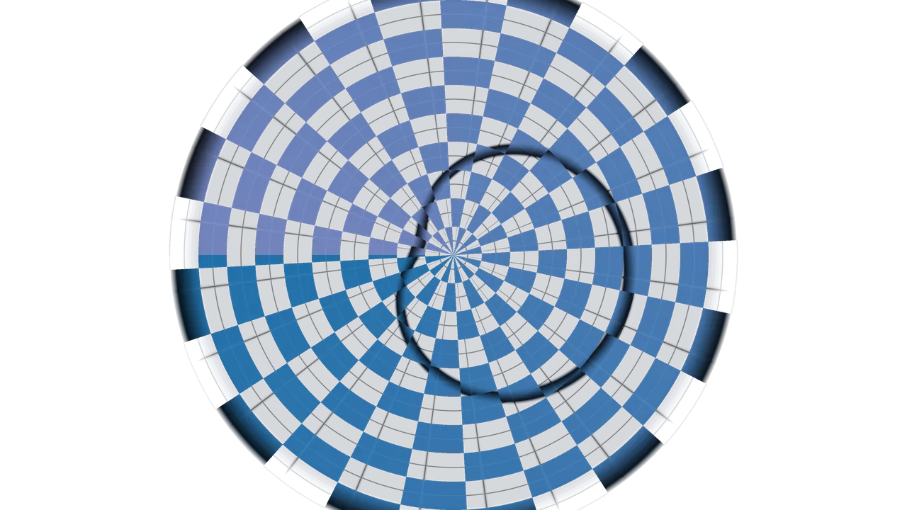 Blue Circular Radial Scanner HUD Wallpaper