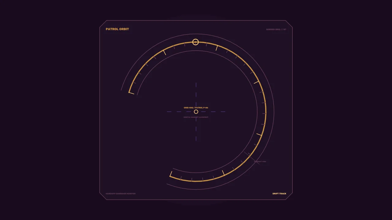 Patrol Orbit Circular Radar HUD 4K Sci-Fi Wallpaper