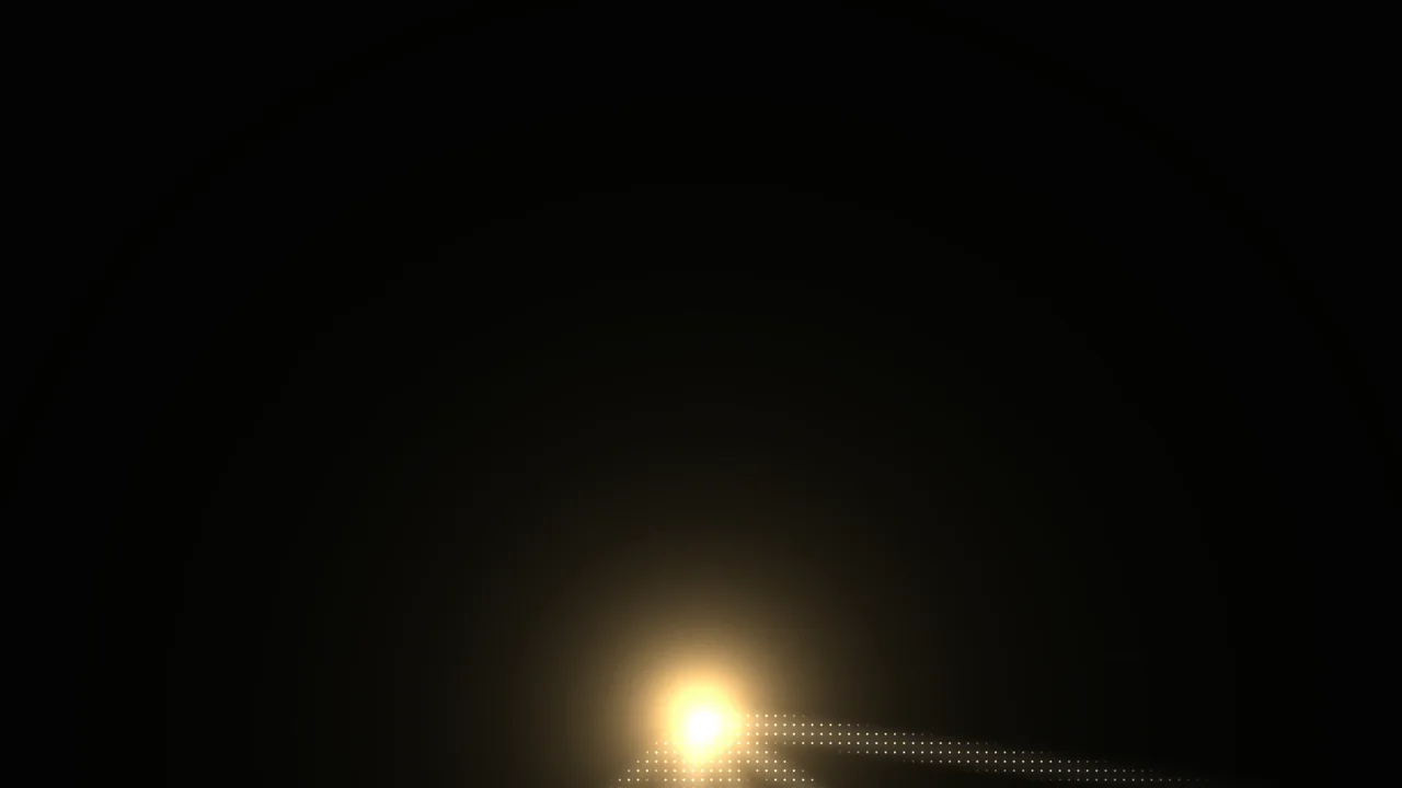 Amber Dot-Grid Sci-Fi HUD Wallpaper