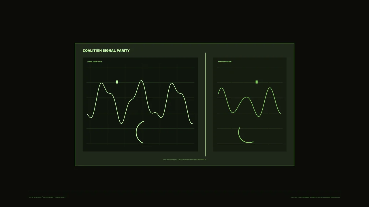 Green Signal Parity Telemetry HUD Dashboard 4K Wallpaper