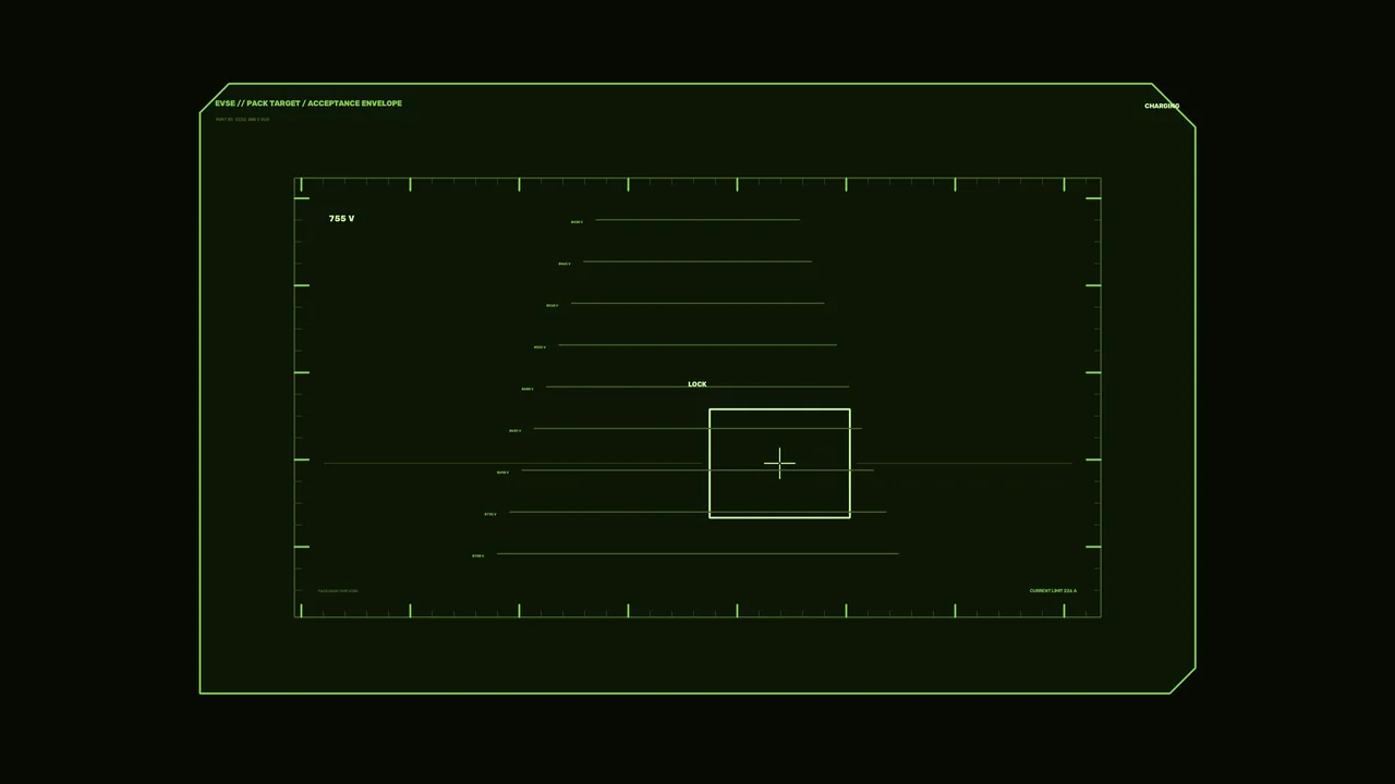 Battery Charging Station HUD Status 4K Sci-Fi Wallpaper