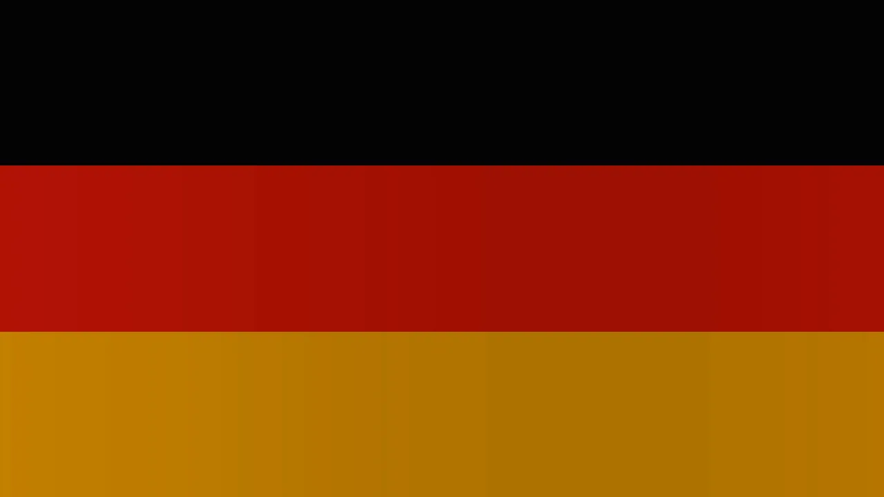 German Flag Colors Black Red Gold Horizontal Bands 4K Wallpaper