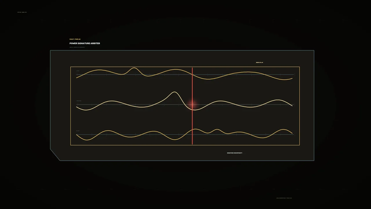 Critical Fault Diagnostic HUD with Waveform Telemetry – 4K Sci-Fi Wallpaper