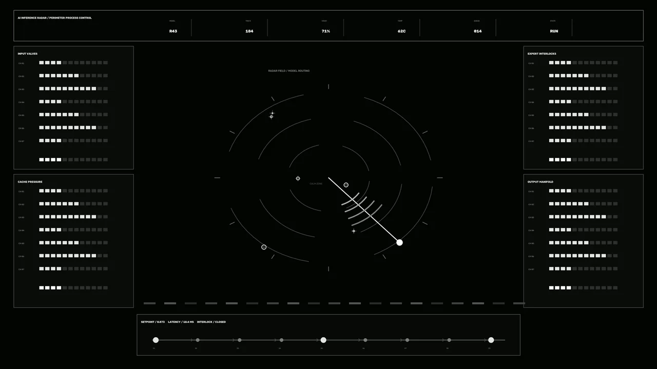 Sci-Fi Radar Diagnostic HUD Dashboard 4K Wallpaper