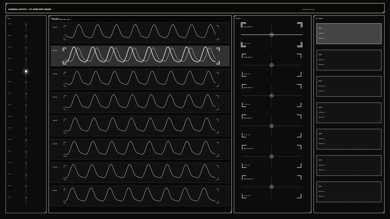 4K Science-Fiction HUD Telemetry Dashboard with Waveforms and Reticles