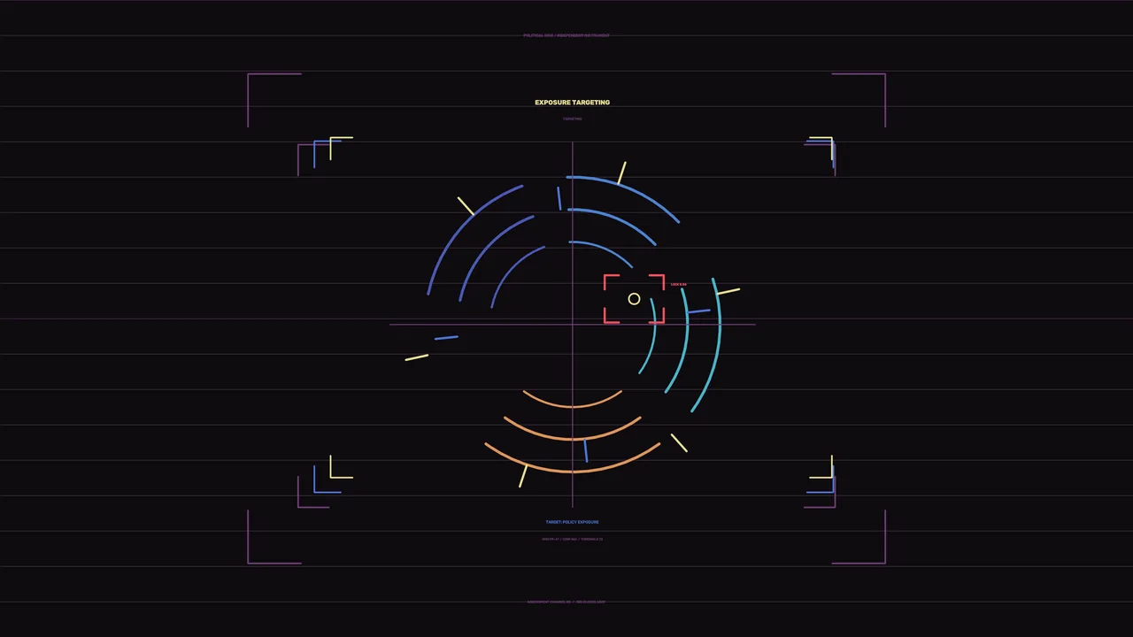 Policy Exposure Targeting HUD Dashboard 4K Wallpaper