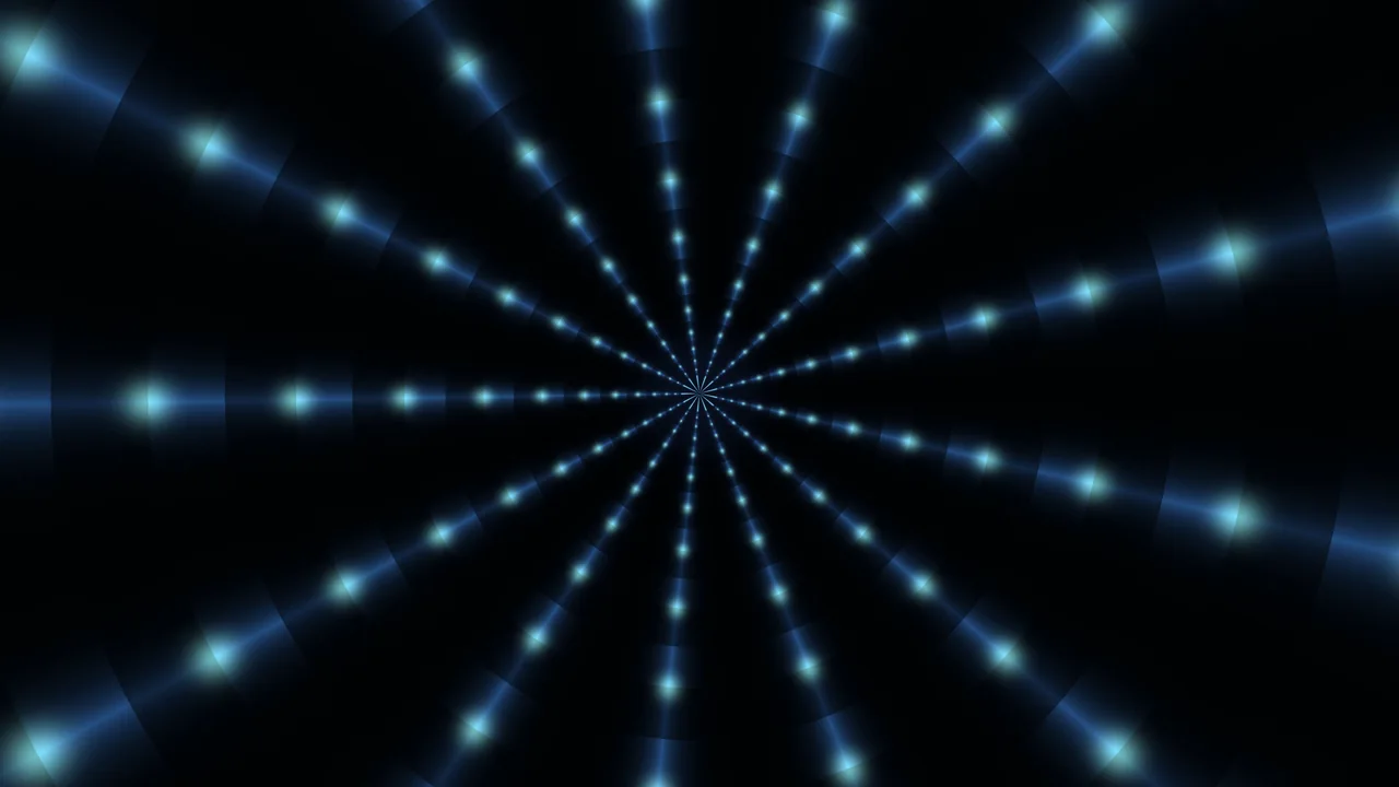 Blue Radial Scanner Interface 4K Wallpaper