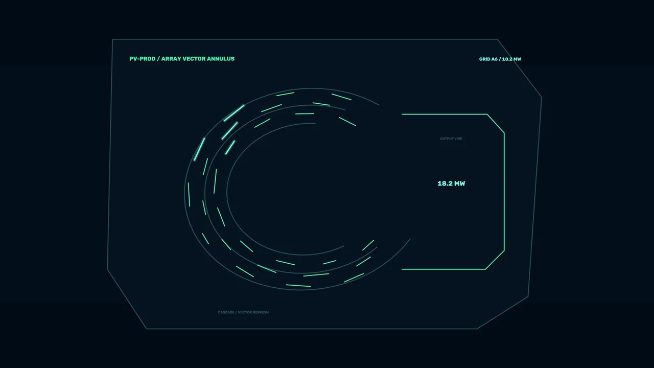 Photovoltaic Production Monitoring HUD 4K Wallpaper