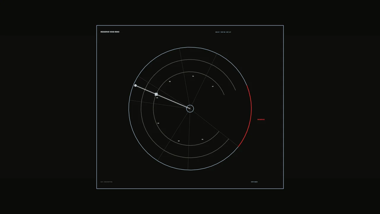 Circular Radar-Style Threat Warning HUD with Target Marker 4K Wallpaper