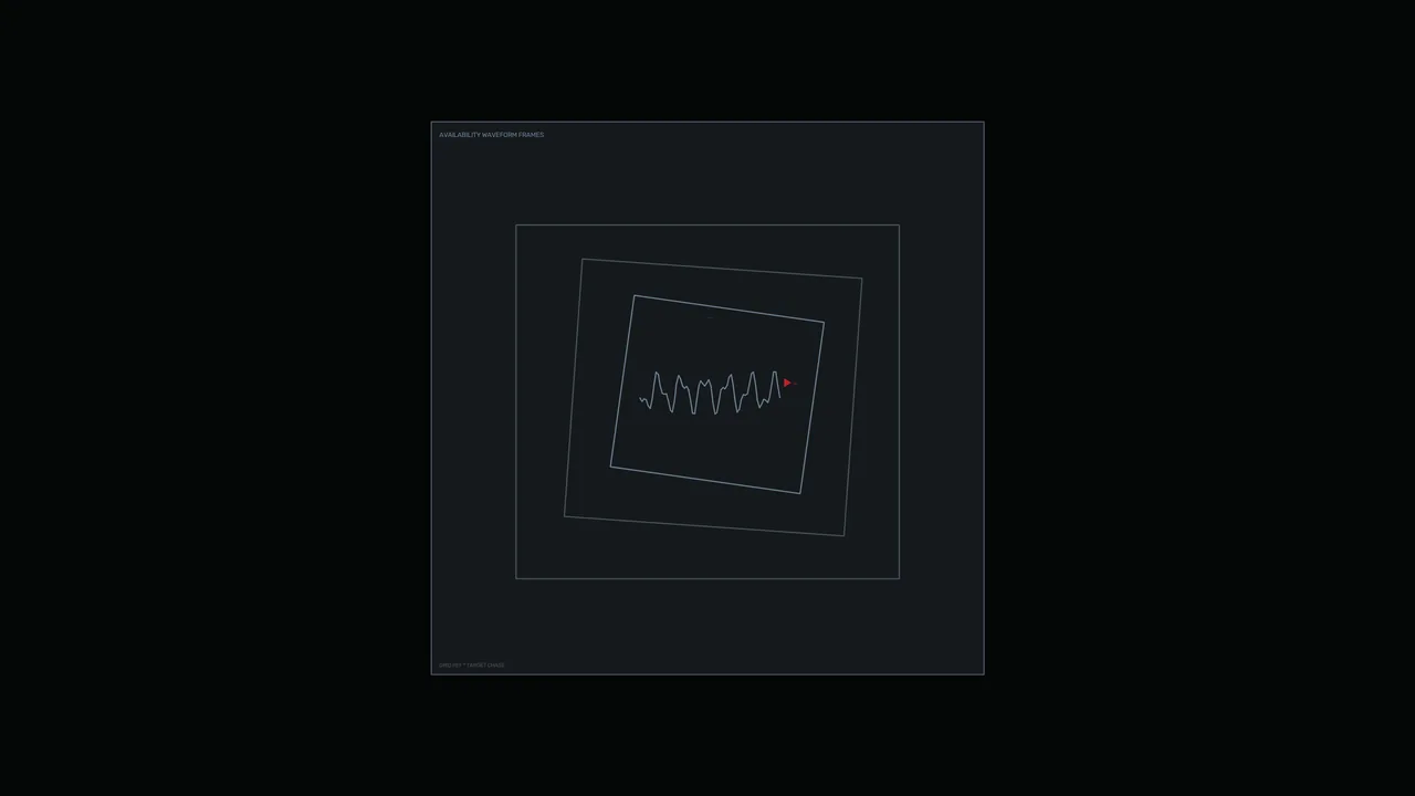 Availability Waveform Data HUD 4K Sci-Fi Wallpaper