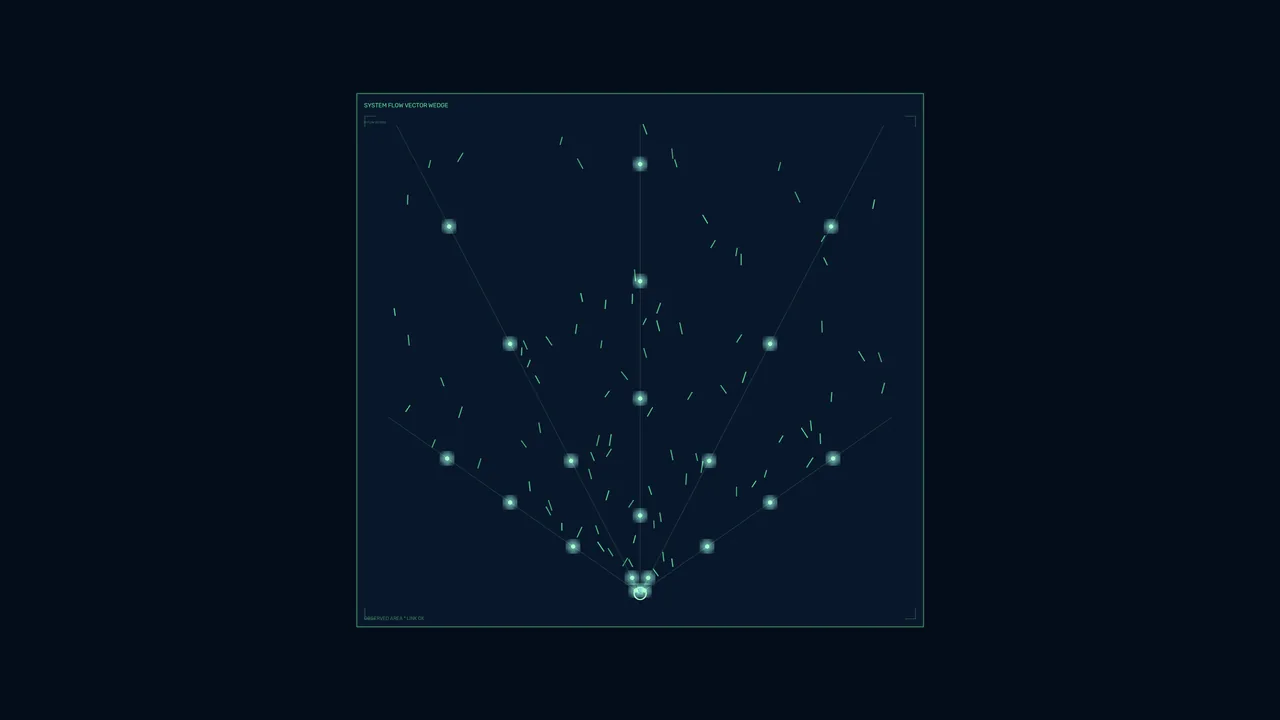Green System Flow Vector HUD Dashboard 4K Wallpaper
