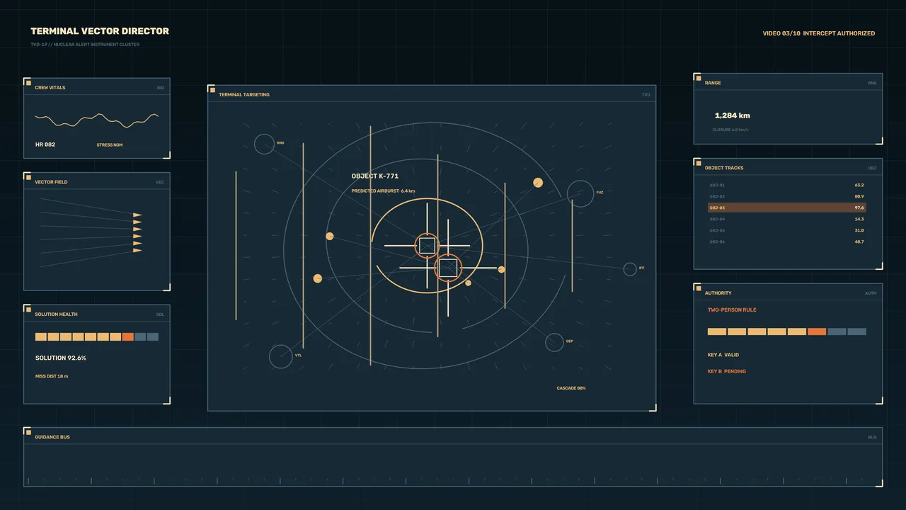 Sci-Fi Targeting Radar HUD Interface 4K Wallpaper