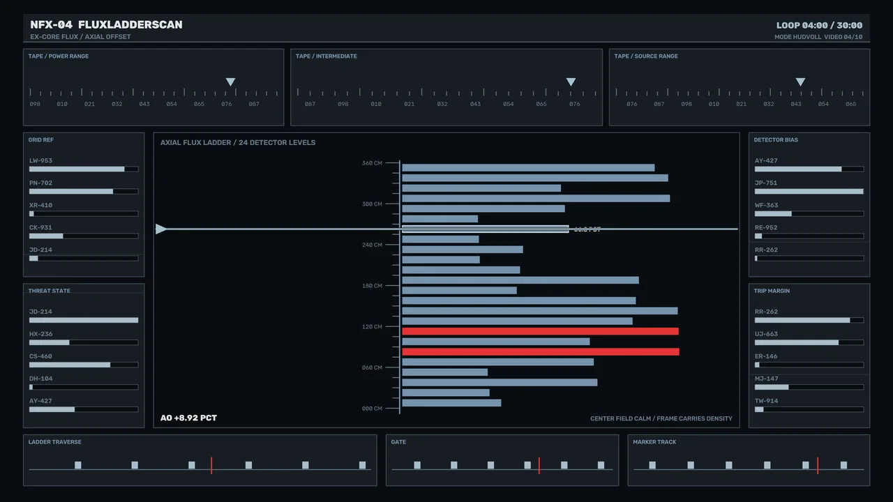 Sci-Fi Flux Ladder Monitoring HUD Dashboard