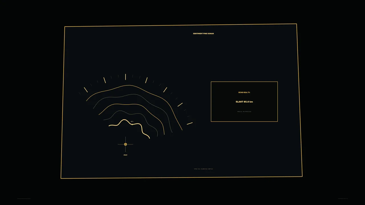 Sci-Fi HUD Dashboard with Contour Scanner and Amber Telemetry Readout