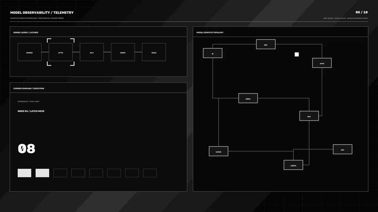 Monochrome Sci-Fi Telemetry HUD Dashboard 4K Wallpaper