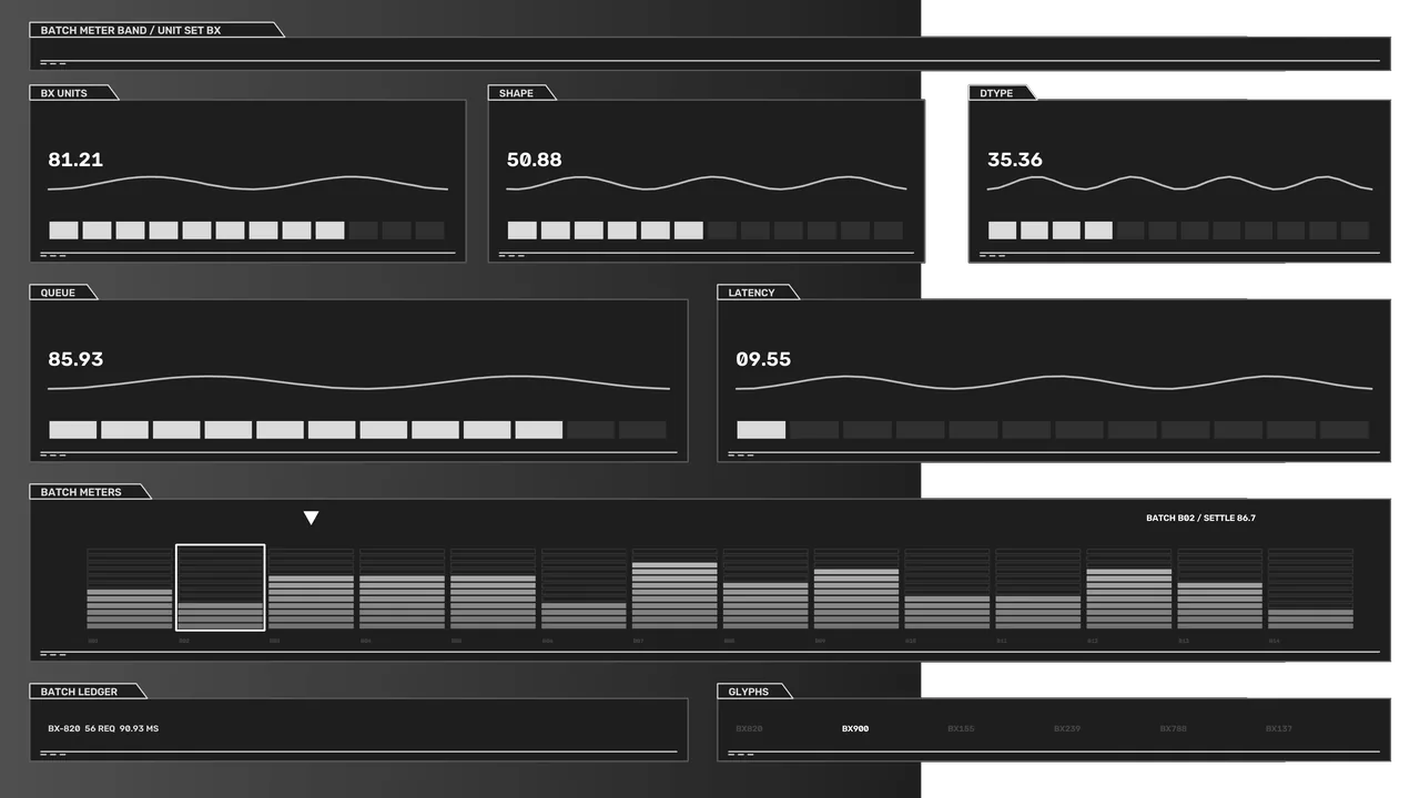 Batch Meter Telemetry HUD Dashboard 4K Sci-Fi Wallpaper
