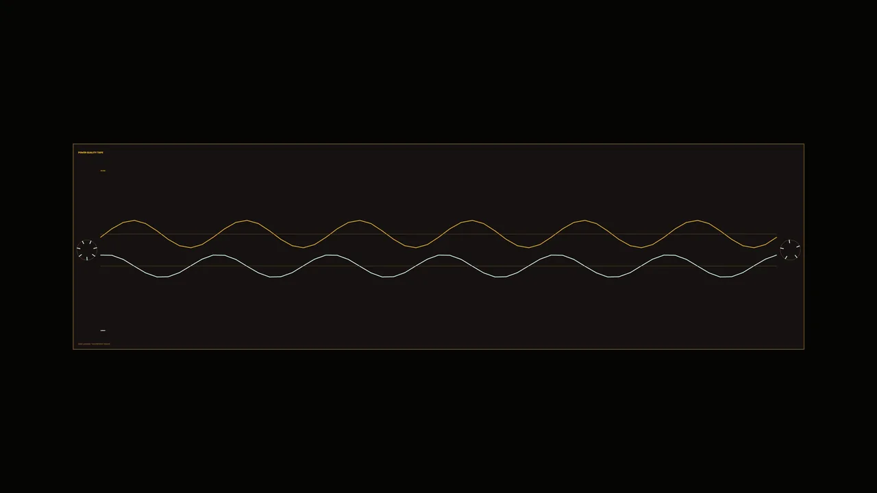 Energy Distribution Analytics HUD with Dual Waveform Graph