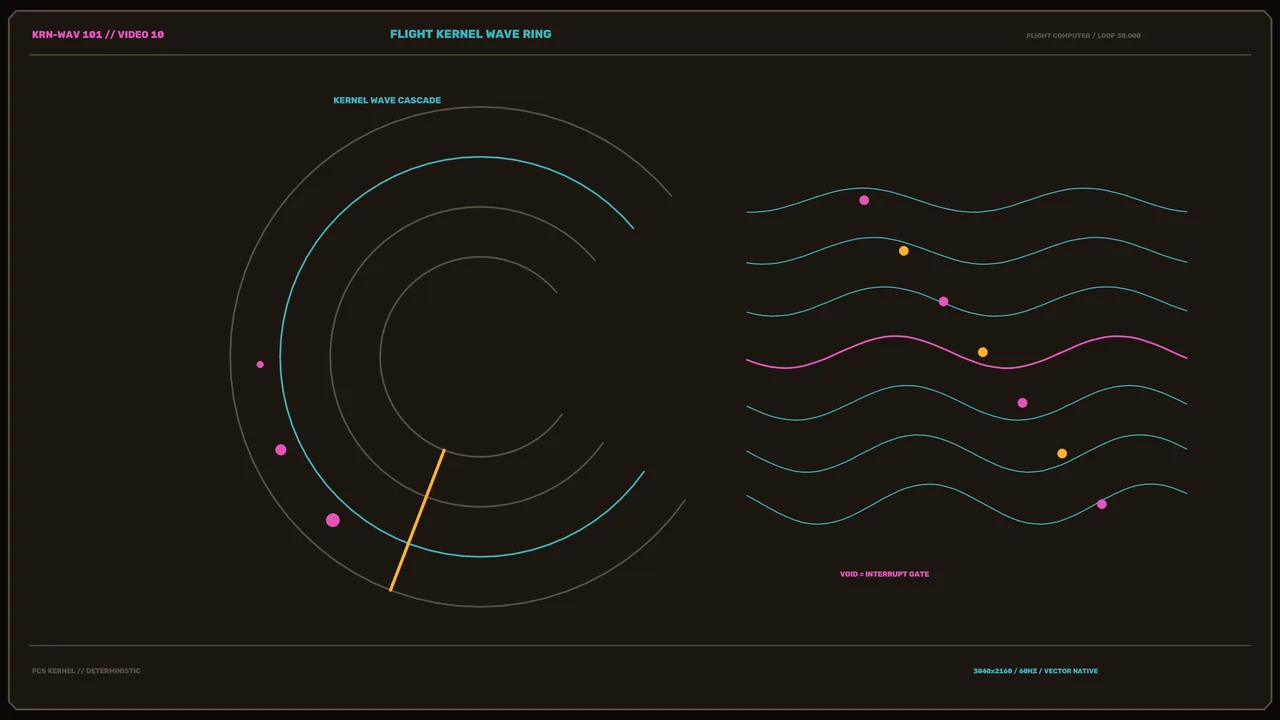 4K Sci-Fi Flight Computer HUD with Circular Scanner and Waveform Telemetry