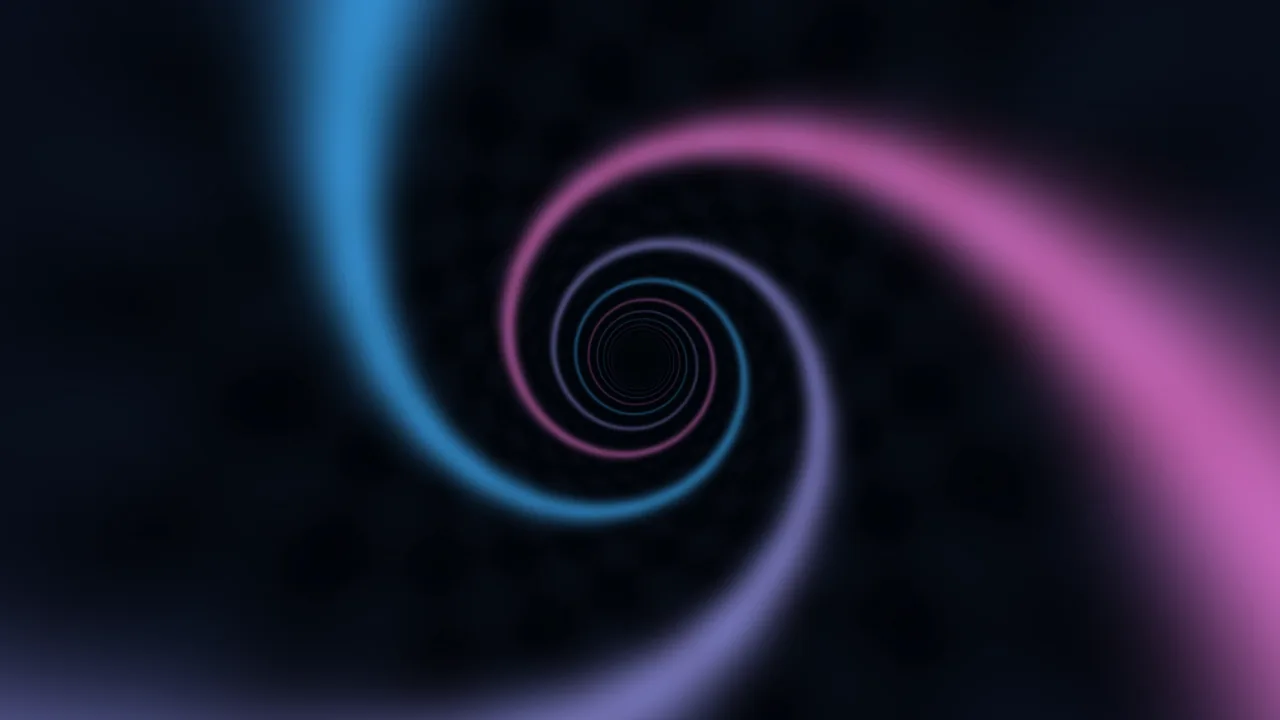 Ethereal Neon Spiral Tunnel 4K Wallpaper