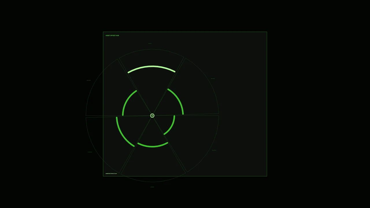 Green Circular Scanner HUD Dashboard 4K Sci-Fi Wallpaper