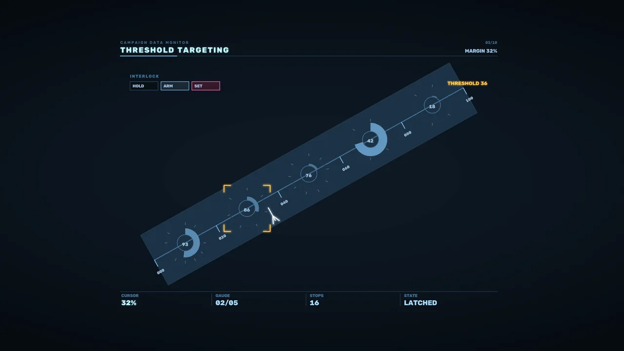 4K Sci-Fi Threshold Targeting Telemetry HUD Wallpaper