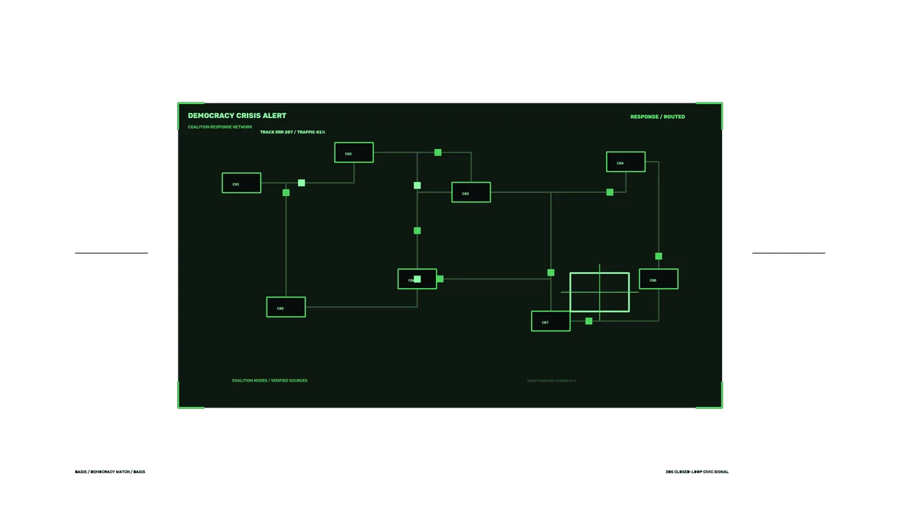 Green Network Telemetry HUD 4K Wallpaper