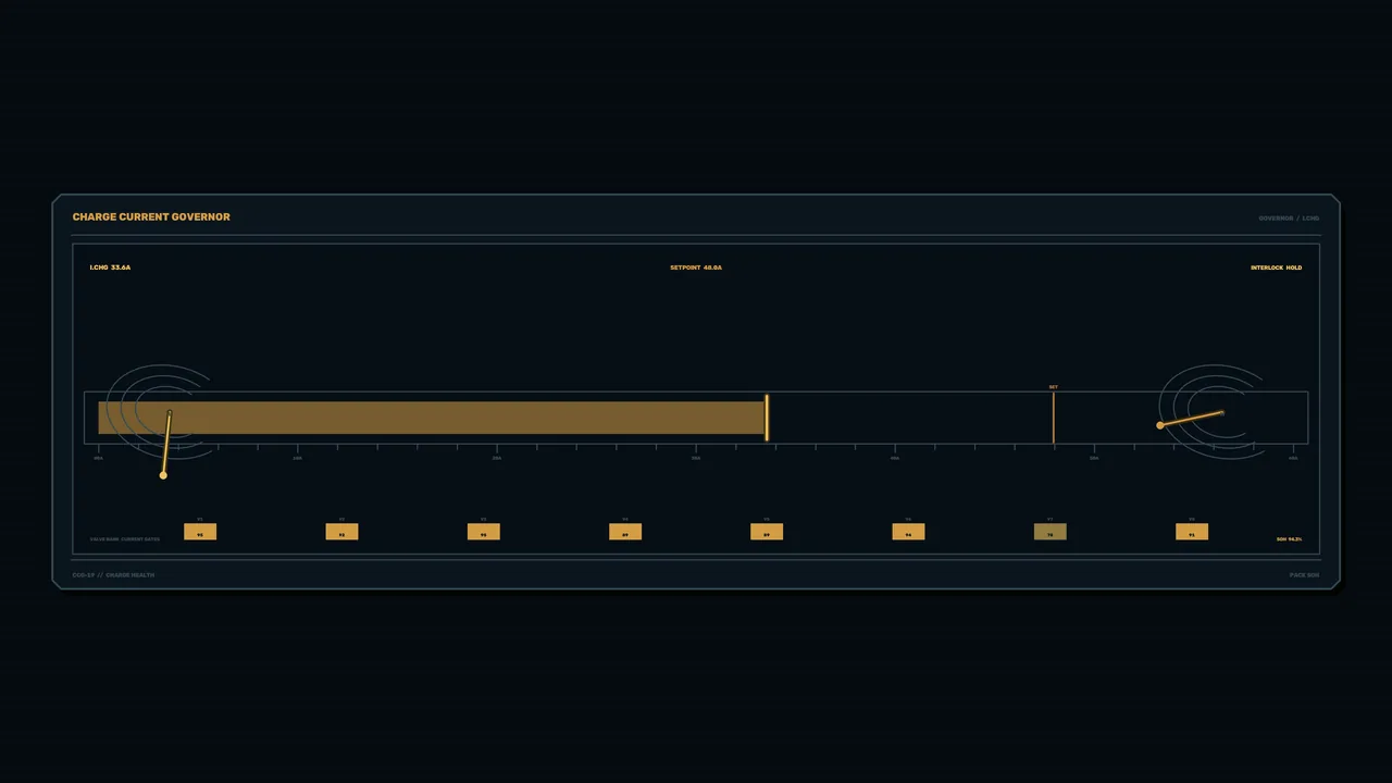 Charge Current Governor Battery Health HUD 4K Wallpaper