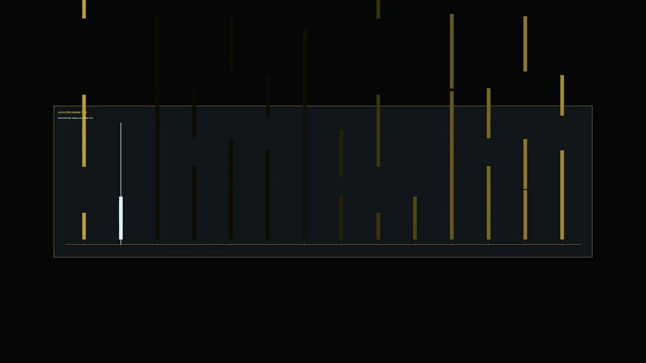 Gold Telemetry Bar Chart HUD 4K Wallpaper