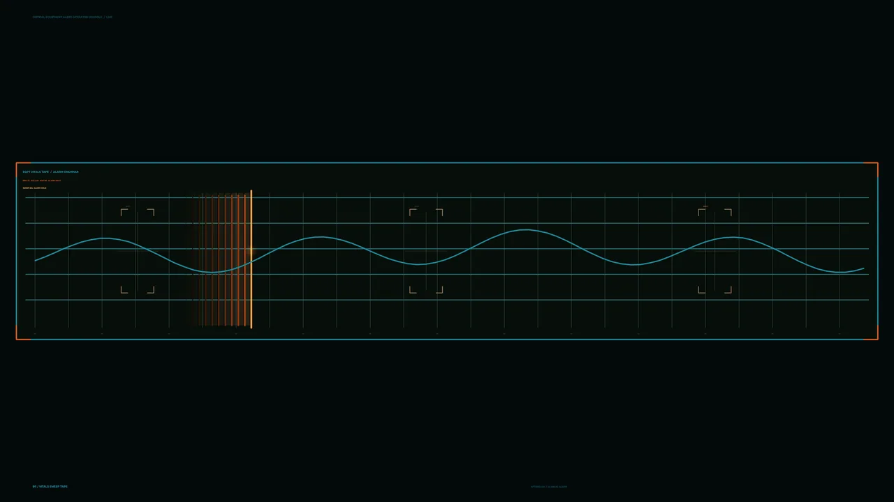 Sci-Fi Telemetry Waveform Operator Console HUD 4K Wallpaper