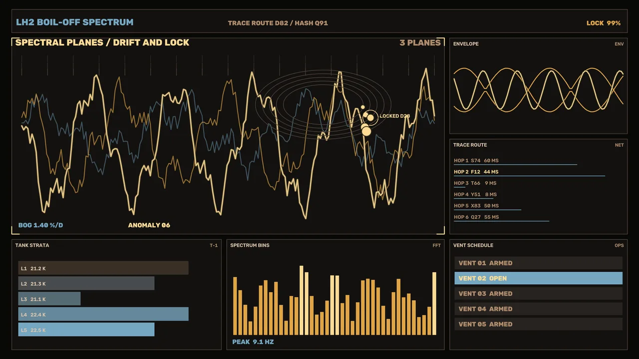 Industrial Spectrum Analysis HUD 4K Sci-Fi Wallpaper