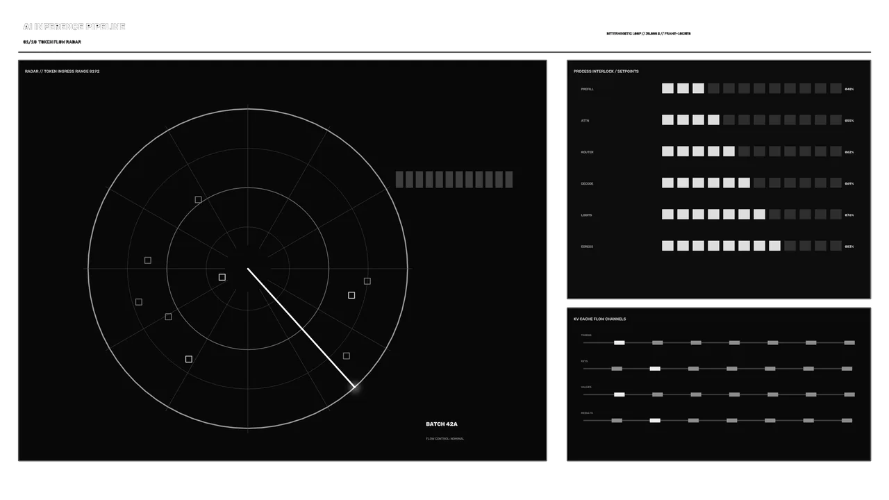 Monochrome Radar Telemetry HUD Dashboard 4K Wallpaper