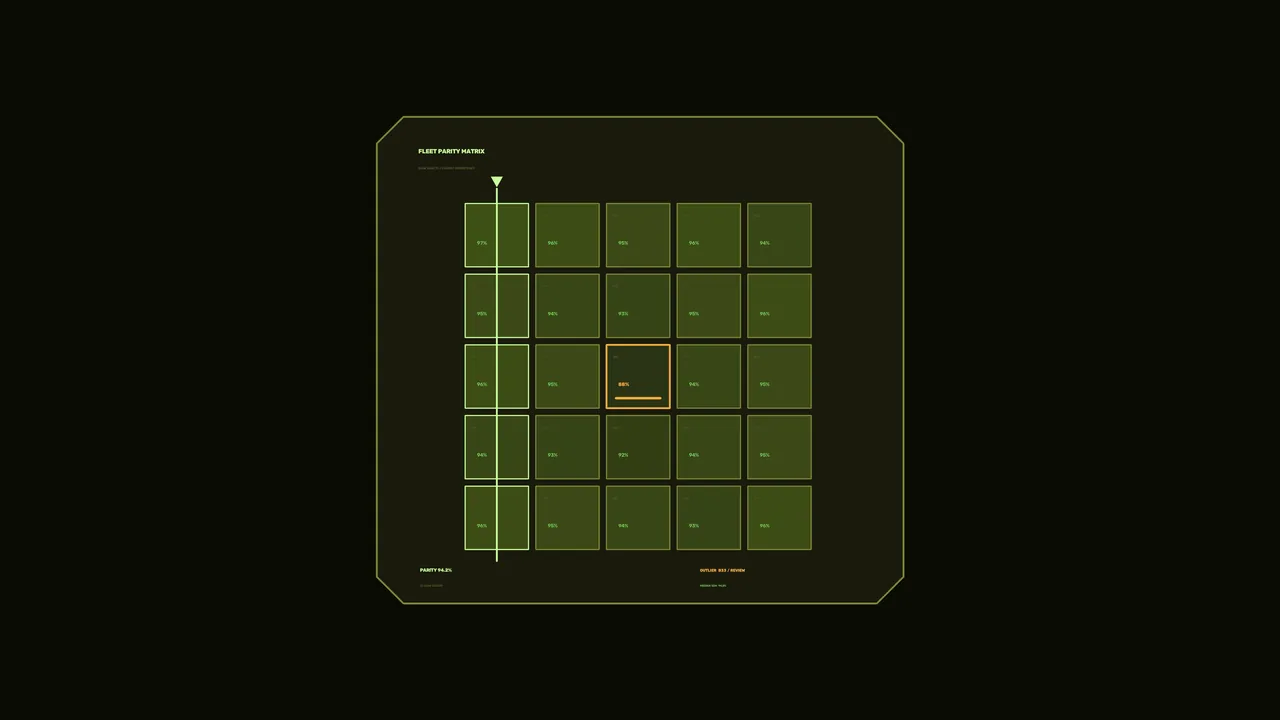 Fleet Parity Matrix HUD Free 4K Sci-Fi Wallpaper