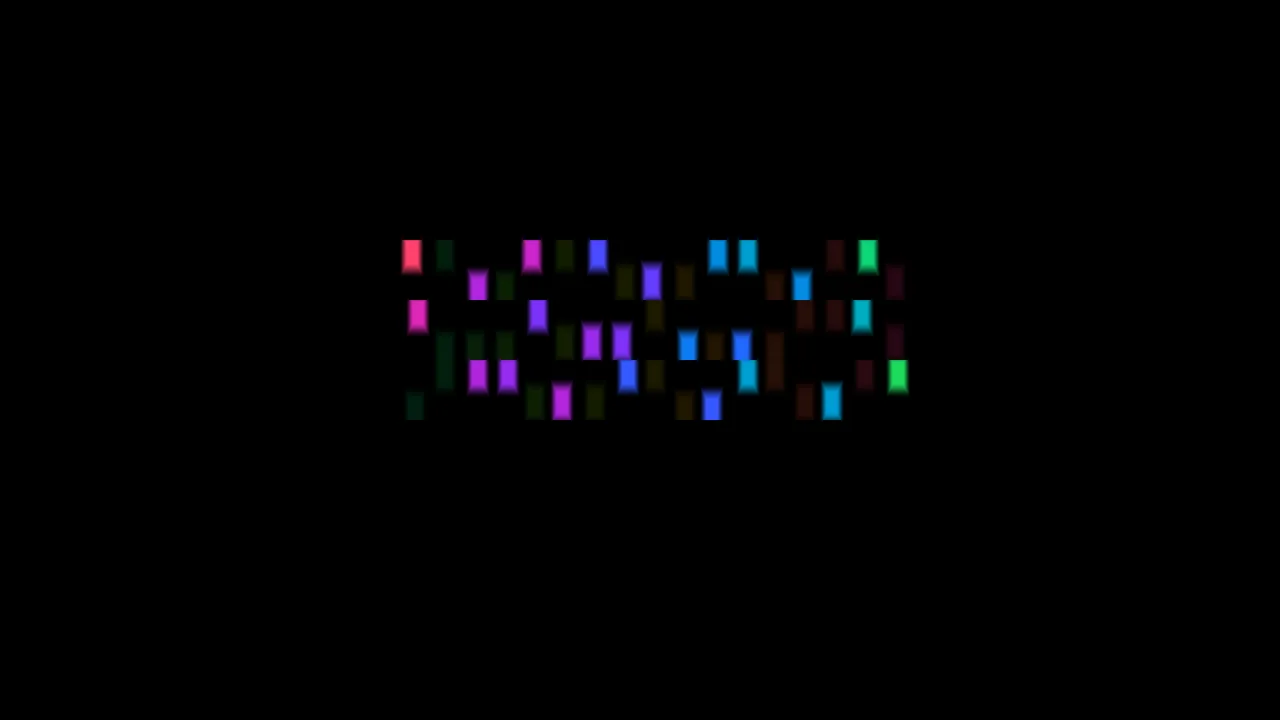 Abstract Chromatic Light Fragments on Black 4K Wallpaper