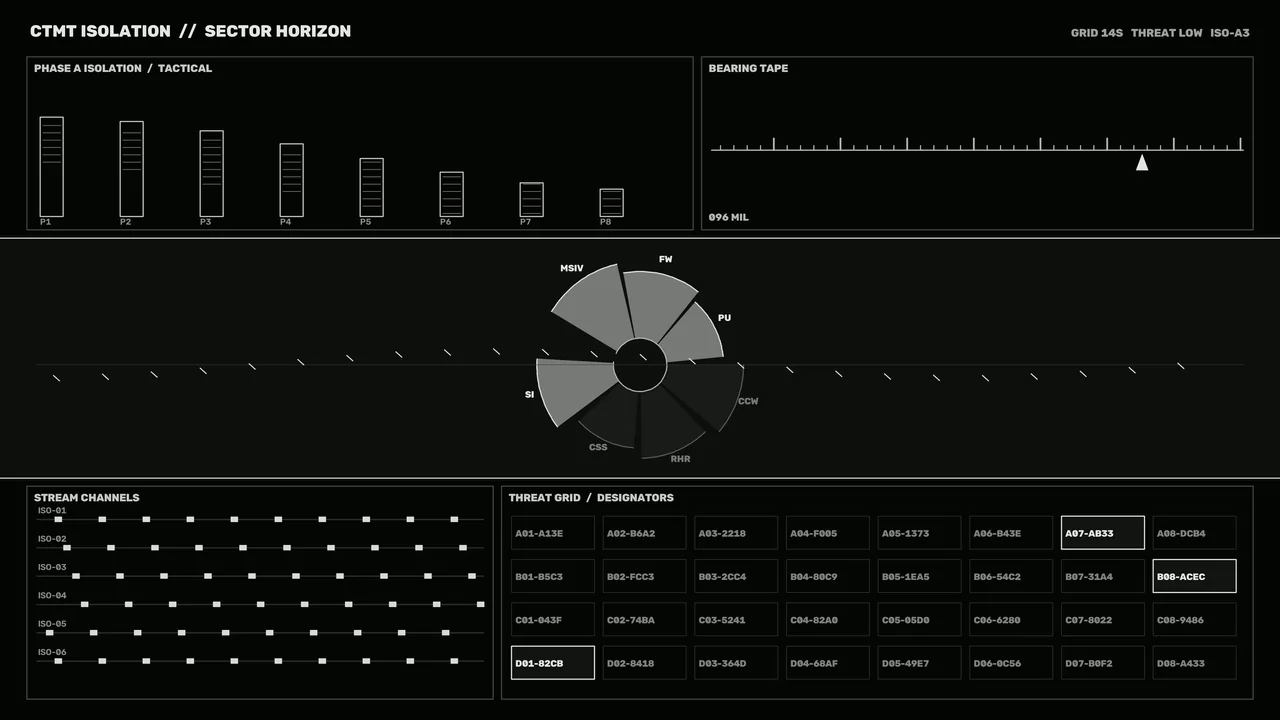 Sci-Fi Isolation Status HUD Dashboard 4K Wallpaper
