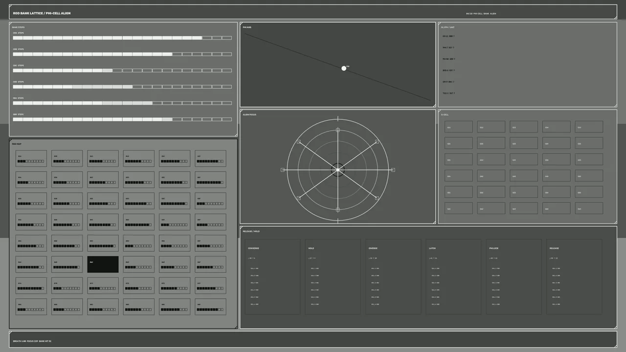 Fictional Reactor Control HUD Dashboard with Radial Scanner — 4K Wallpaper