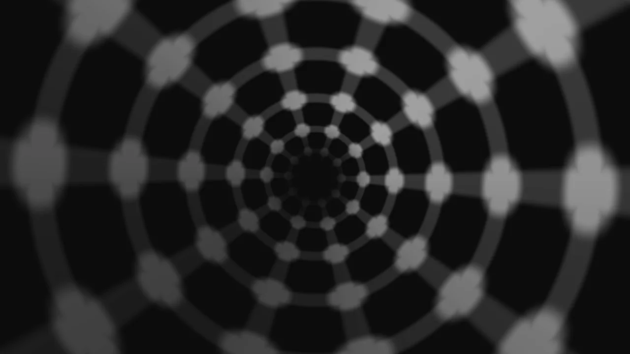 Monochrome Concentric Scanner HUD Wallpaper
