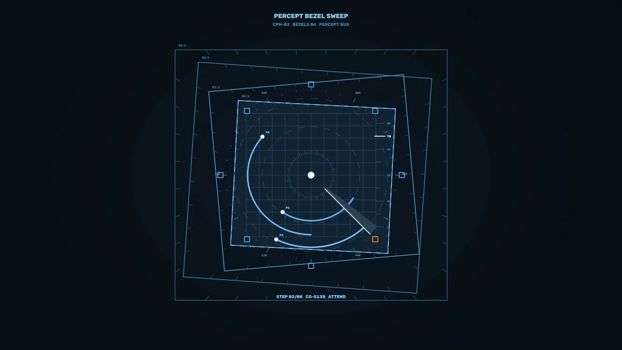 Futuristic Blue Telemetry HUD Scanner Interface 4K Wallpaper