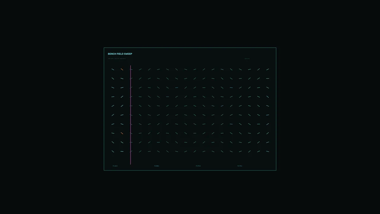 Sci-Fi HUD Vector Field Telemetry Dashboard 4K Wallpaper